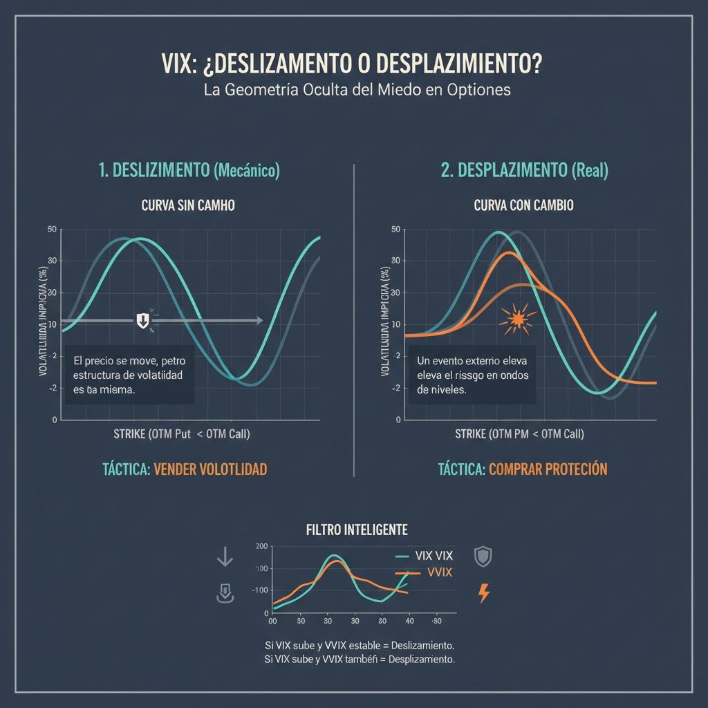 La geometría oculta del miedo en opciones
